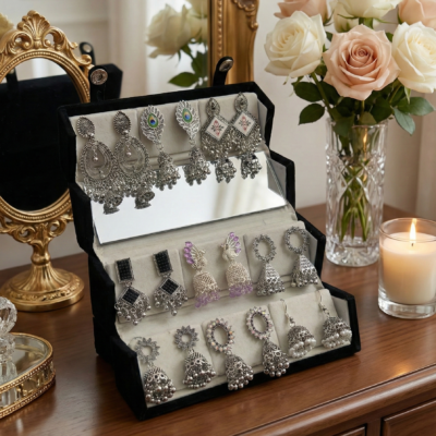 The Royal Oxidised Jhumka